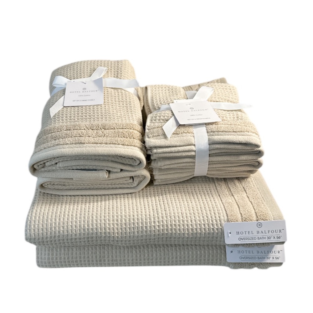 NEW Hotel Balfour OVERSIZED TRUE LINEN
9 Piece Towel Set